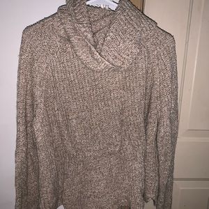 Sandy brown knitted sweater